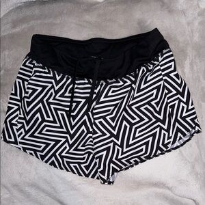 Black and White Geometric Shorts
